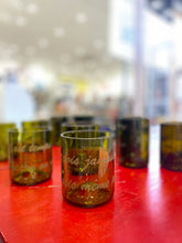 Verre artisanale en bouteille surcyclée